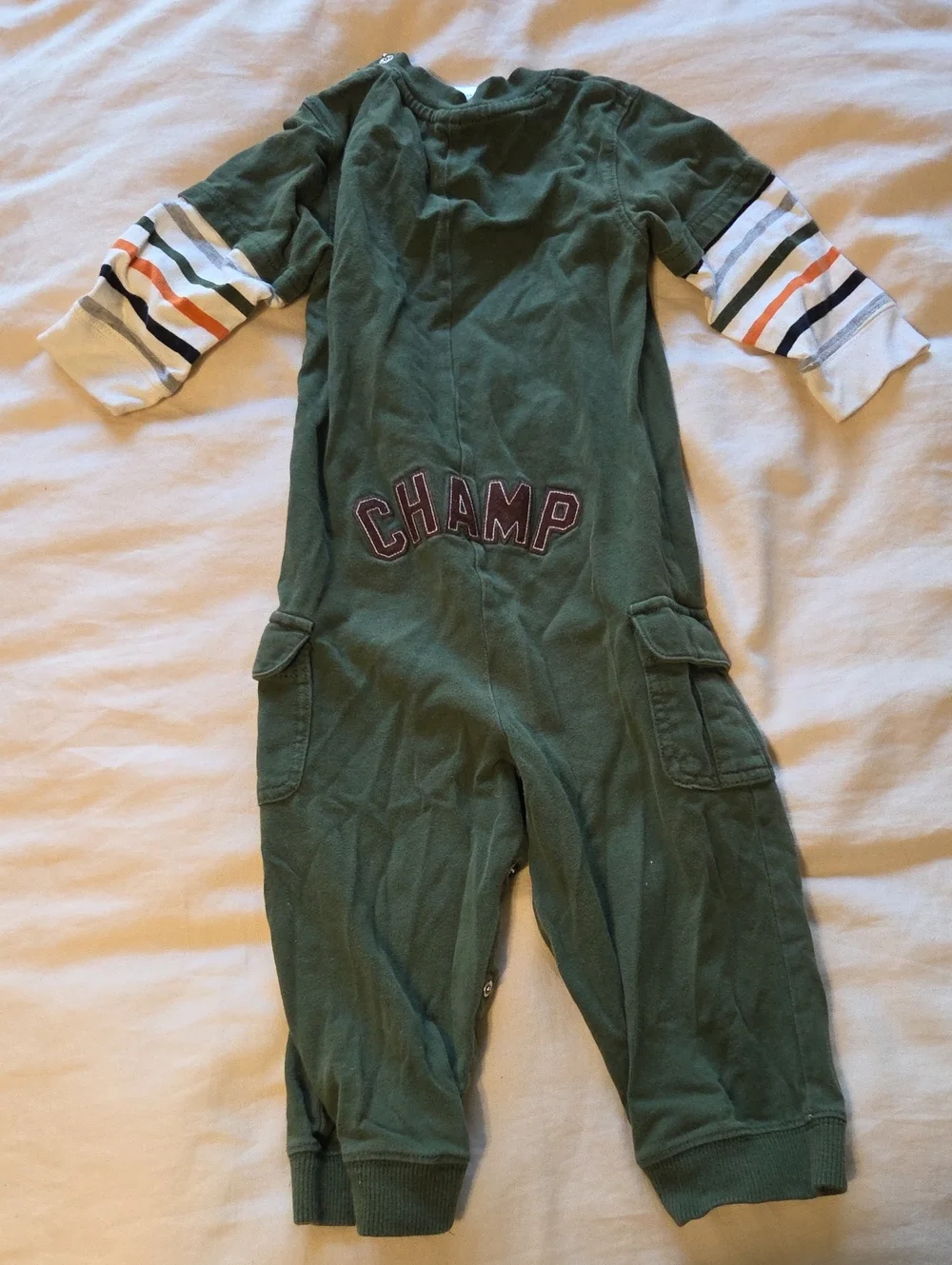Gymboree Cotton Boys Long Sleeve Romper Set 18-24M